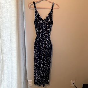 Floral Romper With Pockets